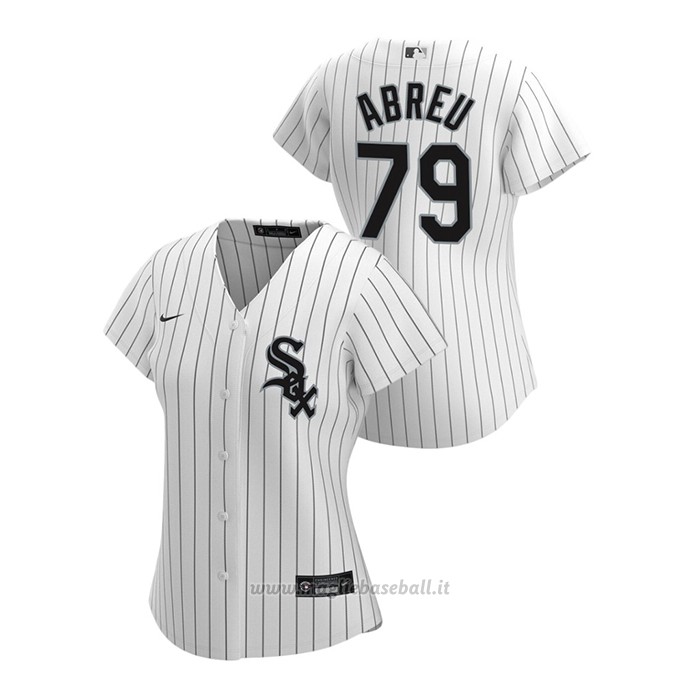 Maglia Baseball Donna Chicago White Sox Jose Abreu 2020 Replica Primera Bianco